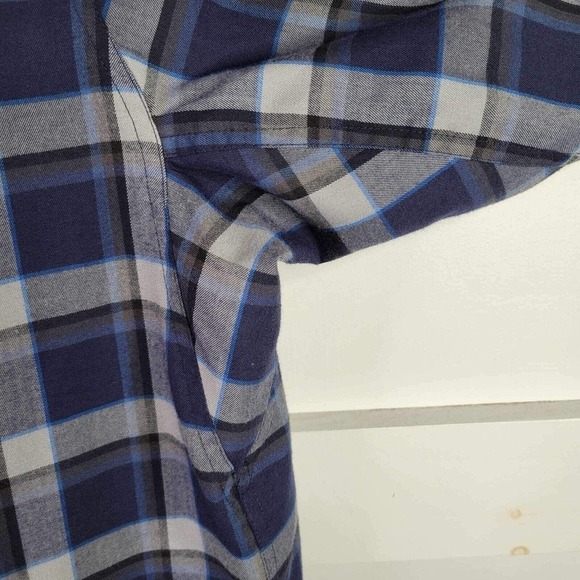 Alaskan Hardgear Duluth Mens 2XL Long Sleeve Blue Flannel Button Up Shirt Wool - Picture 11 of 12